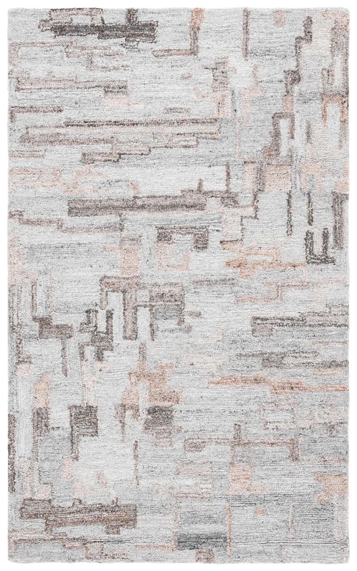 Safavieh Abstract 3'-0" x 5'-0" Rug in Grey / Brown