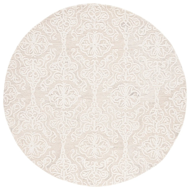 Safavieh Blossom 6'-0" x 6'-0" Rug in Silver / Ivory