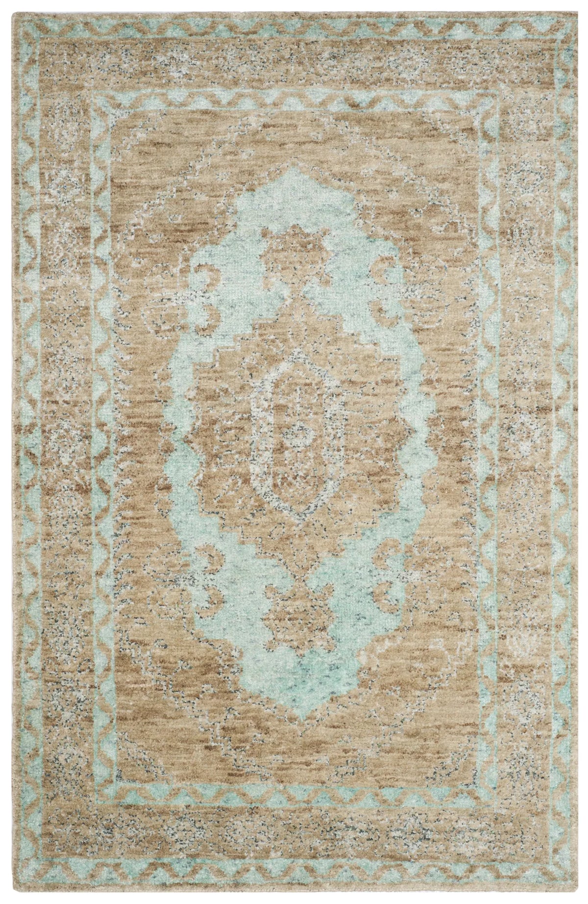 Safavieh Tangier 5'-0" x 8'-0" Rug in Seafoam / Beige