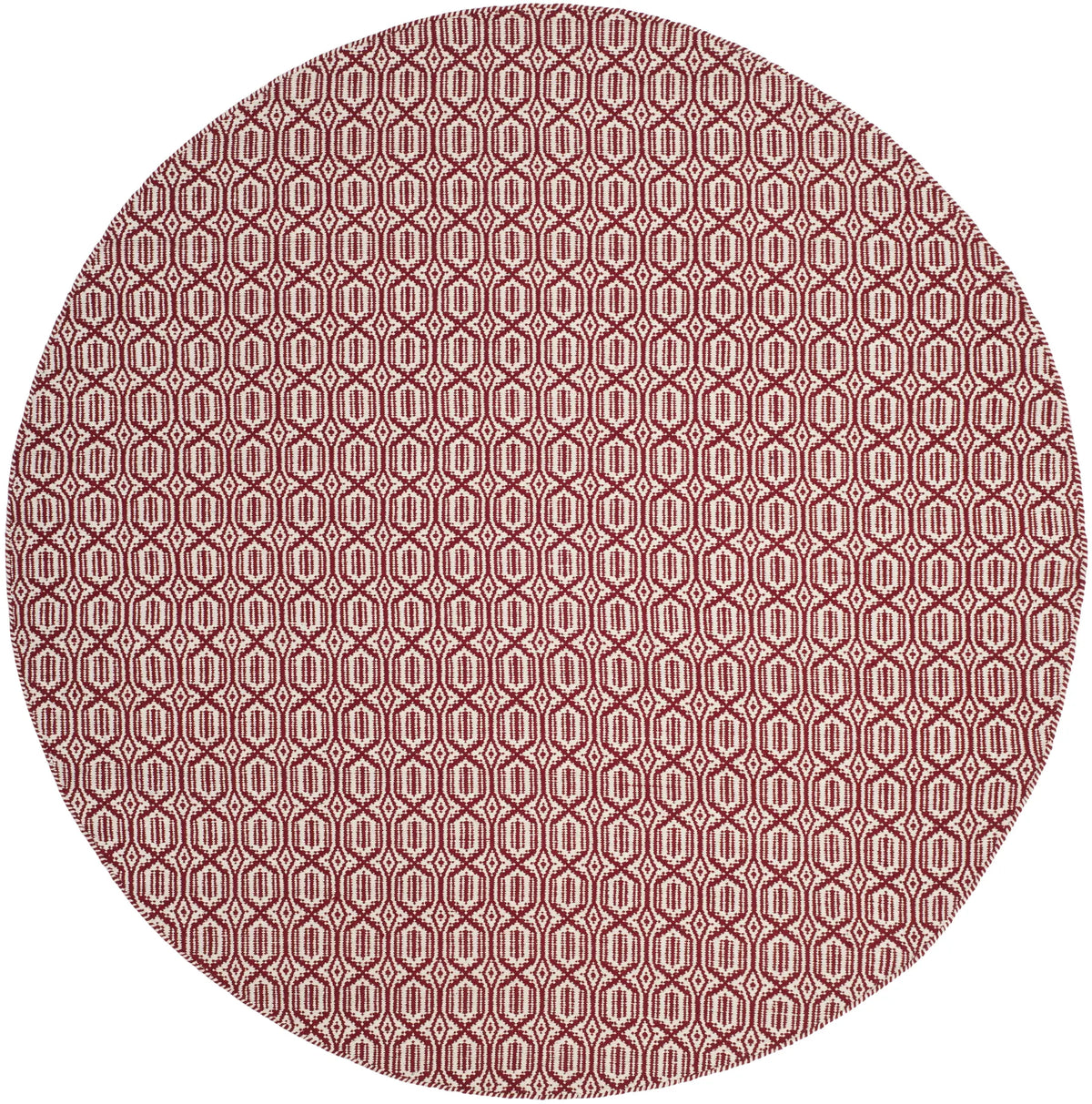 Safavieh Montauk 6'-0" x 6'-0" Rug in Ivory / Red