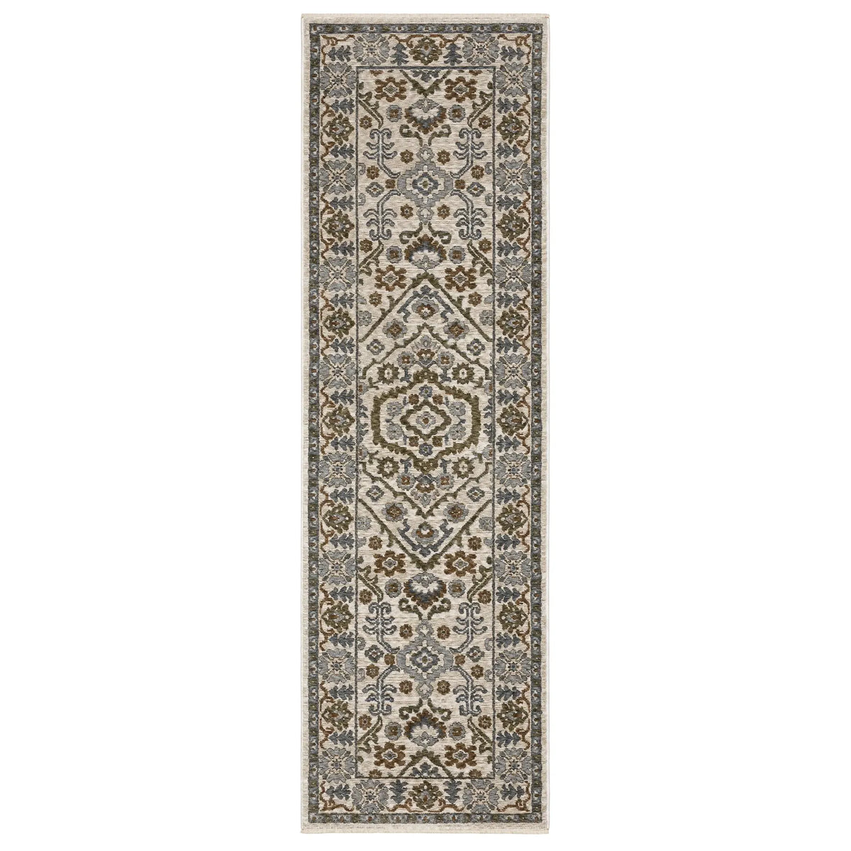 Oriental Weavers Sphinx HASTINGS HA02I Ivory Floral Rugs - runner