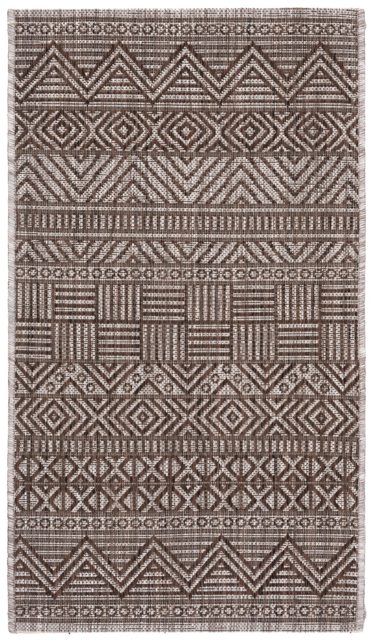Safavieh Courtyard 2'-0" x 3'-7" Rug in Grey / Brown