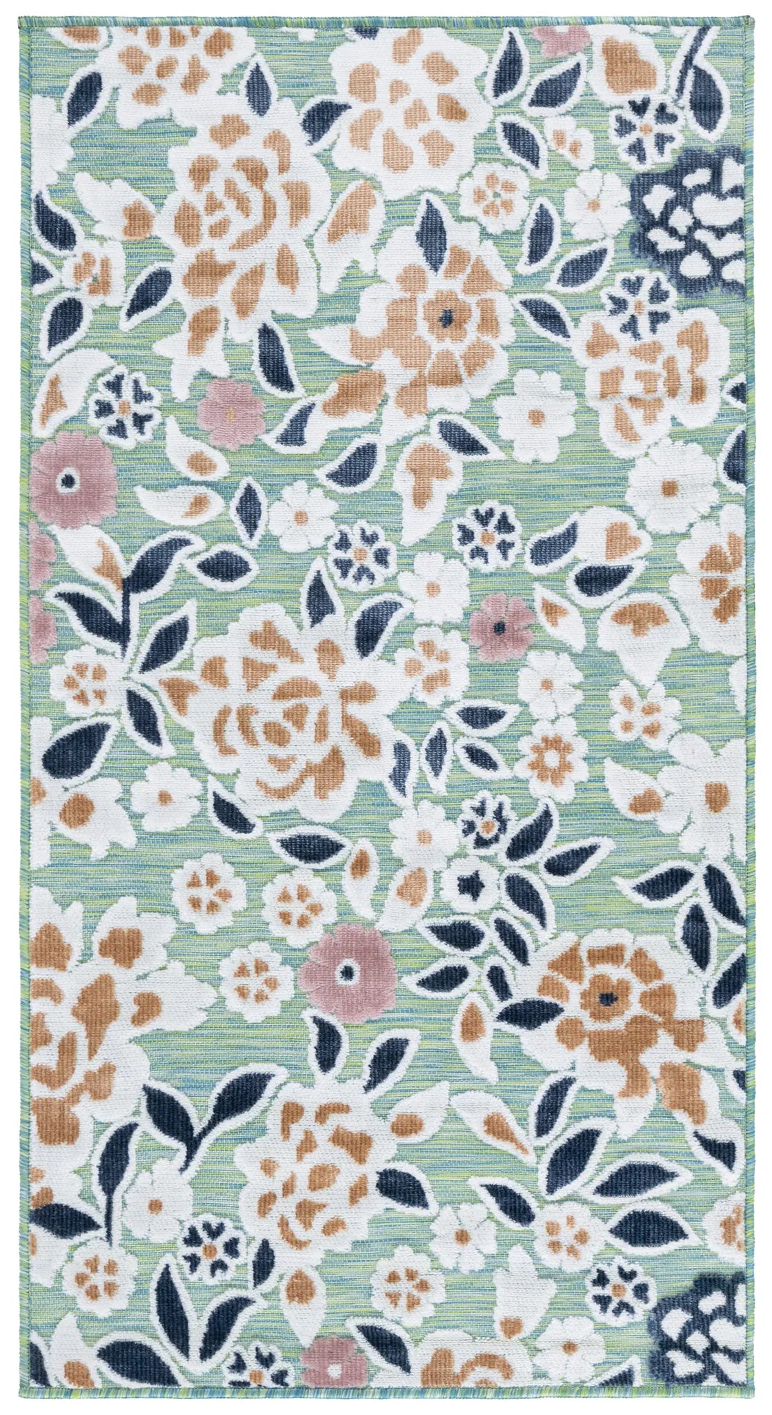 Safavieh Cabana 2'-7" x 5'-0" Rug in Green / Navy