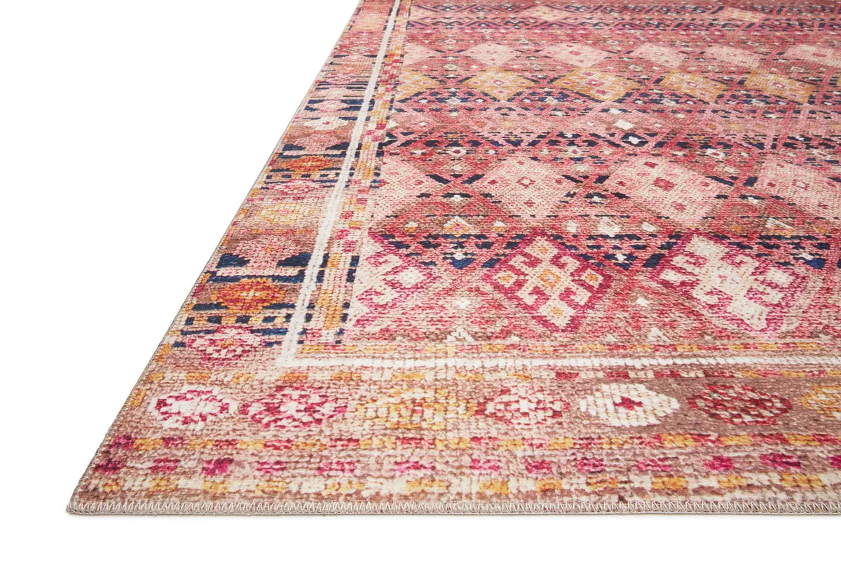 Loloi Layla Lay-15 Magenta/Multi Rugs - rug corner