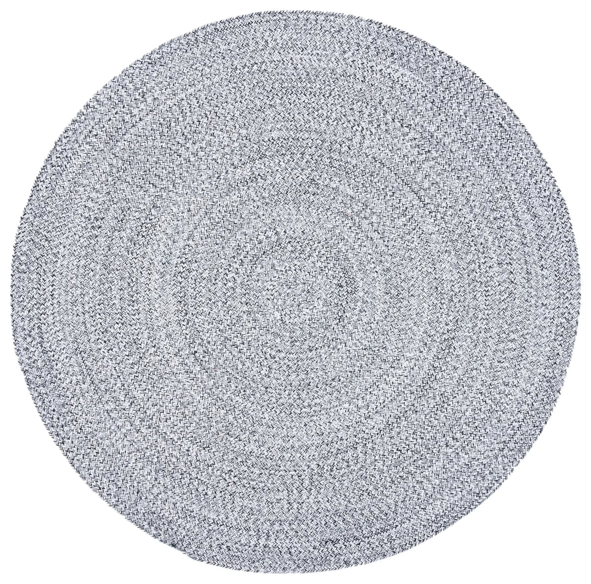 Safavieh Braided 5'-0" x 5'-0" Rug in Ivory / Black