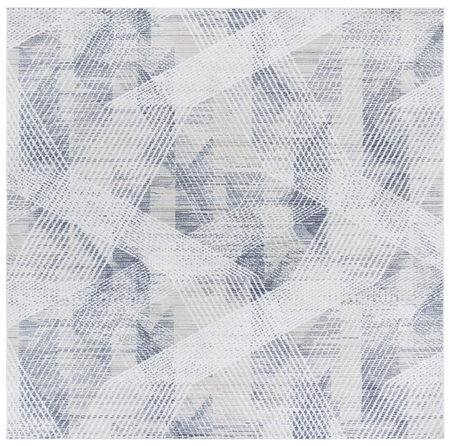 Safavieh Hunter 100 6'-7" x 6'-7" Rug in Dark Grey / Sage / Ivory