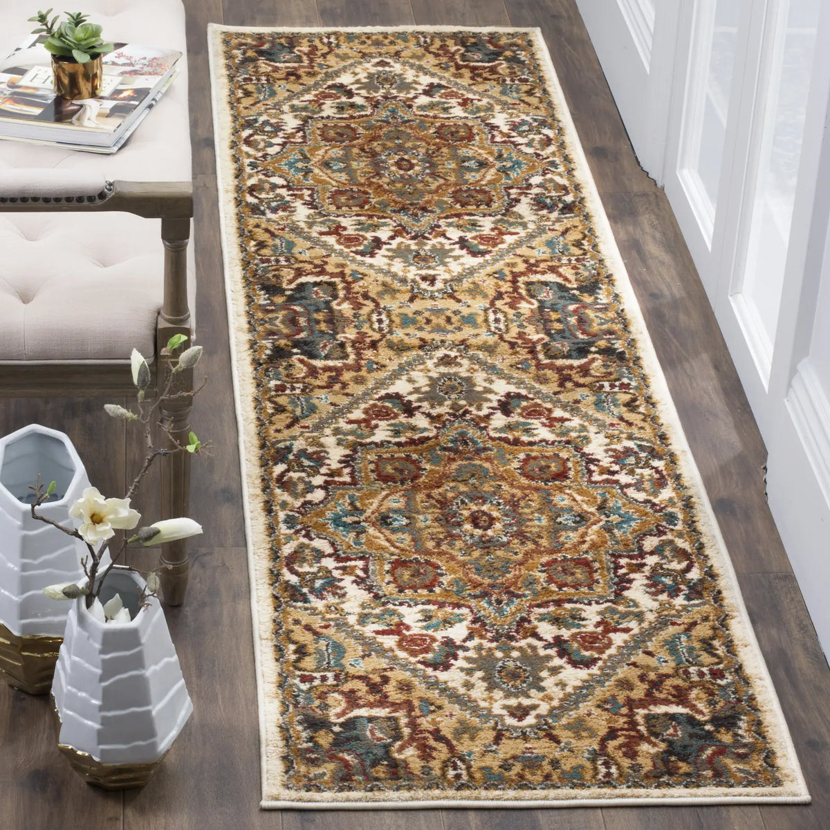 Safavieh Summit 2'-3" x 10'-0" Rug in Ivory / Ivory