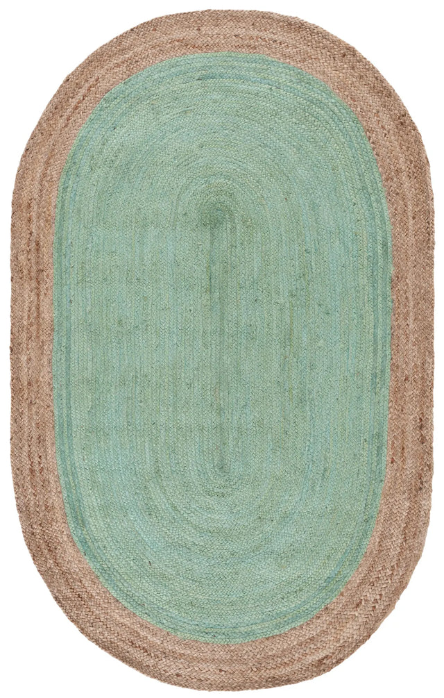 Safavieh Natural Fiber 5'-0" x 8'-0" Rug in Teal / Natural