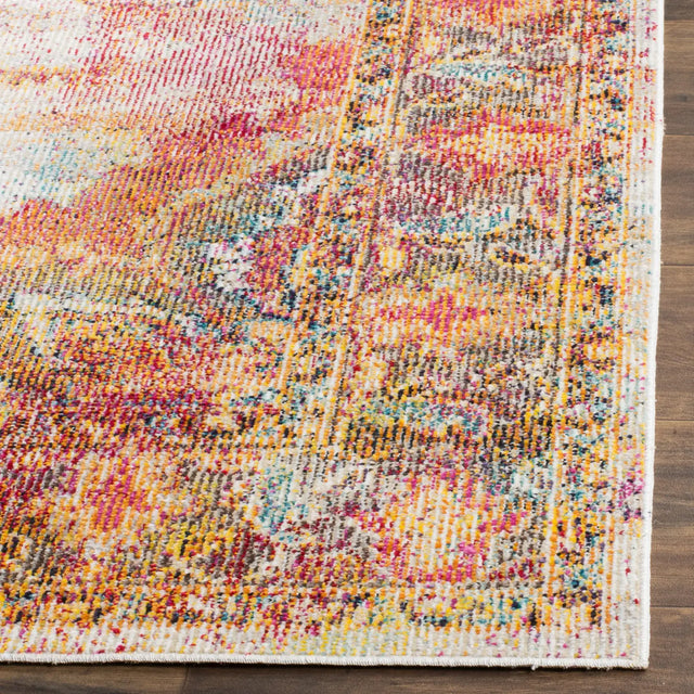 Safavieh Crystal 5'-0" x 8'-0" Rug in Cream / Rose