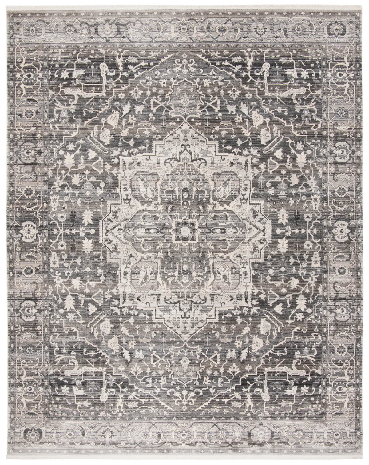 Safavieh Vintage Persian 6'-0" x 9'-0" Rug in Grey / Charcoal
