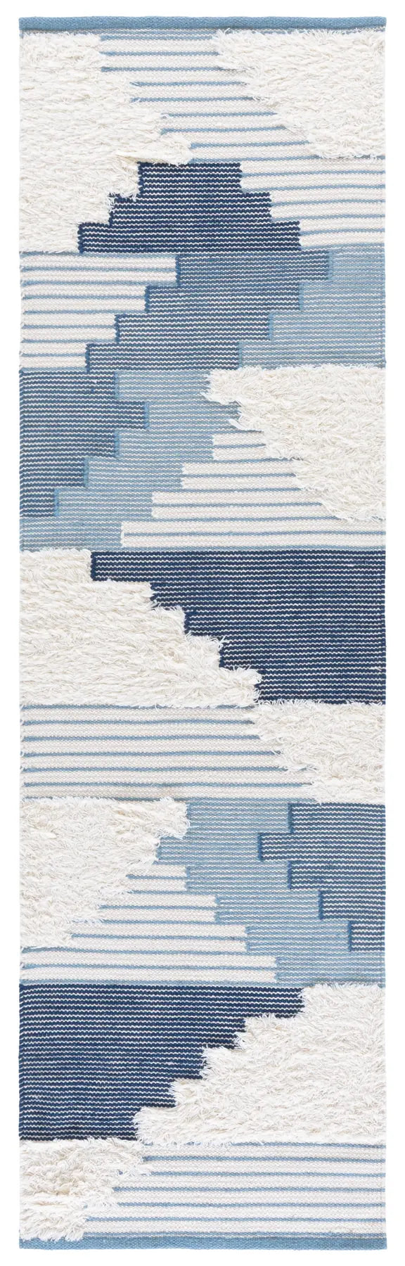 Safavieh Kenya 2'-3" x 8'-0" Rug in Blue / Ivory