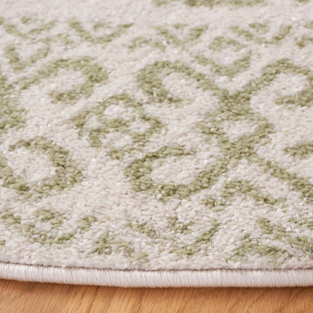 Safavieh Tulum 6'-7" x 6'-7" Rug in Ivory / Sage