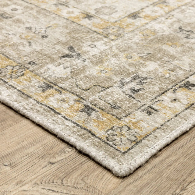 Oriental Weavers Sphinx Windham WIN02 Gold Rugs - corner detail