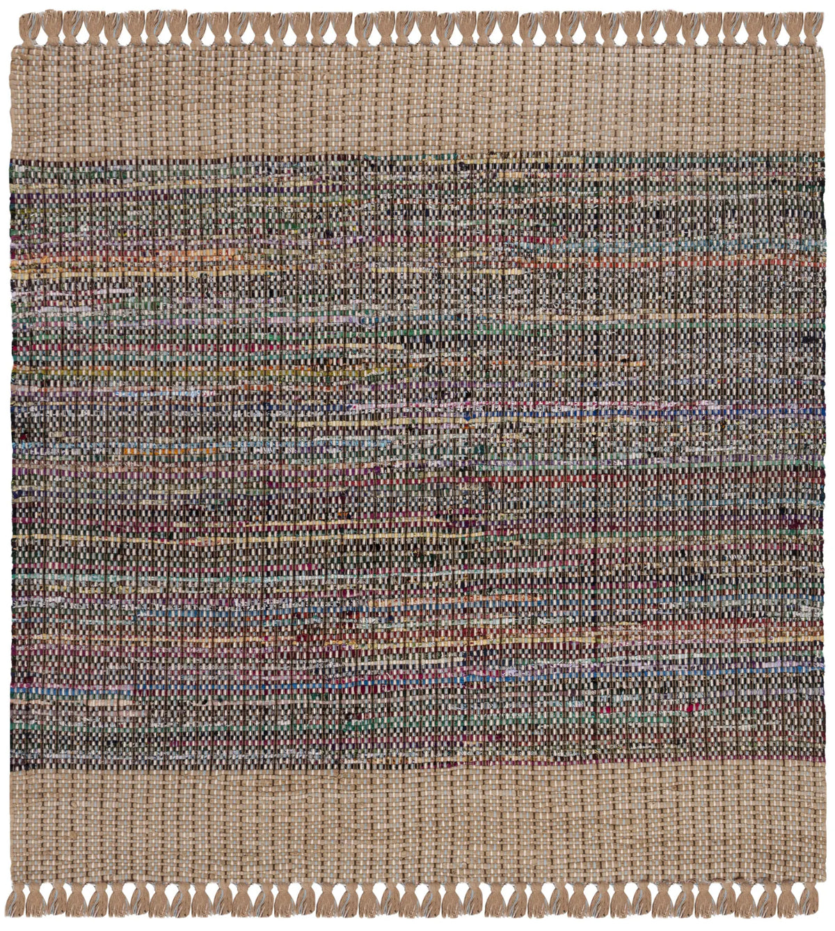 Safavieh Montauk 6'-0" x 6'-0" Rug in Beige / Multi