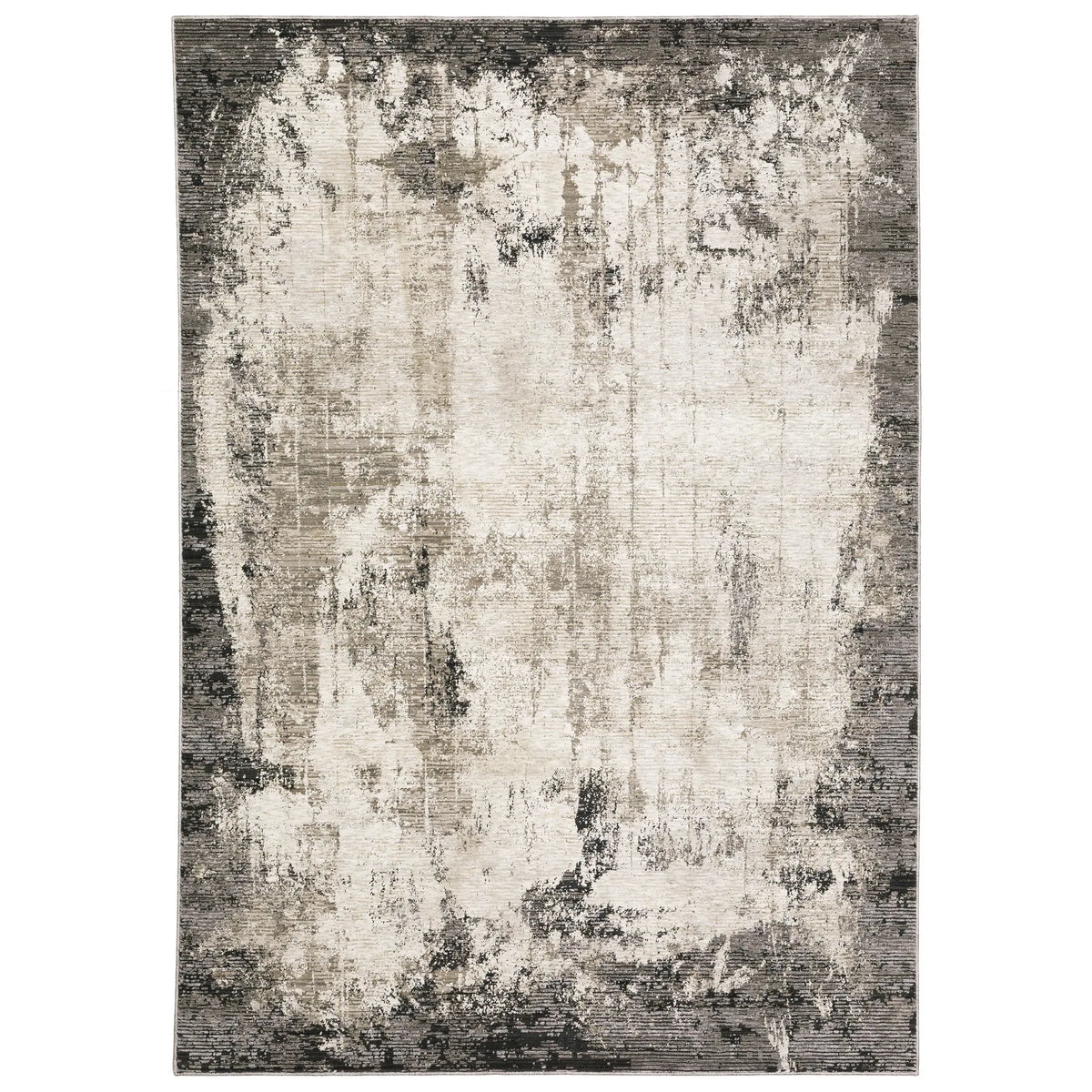 Oriental Weavers Sphinx Nebulous 7151E Grey/ Ivory Rugs - main flat