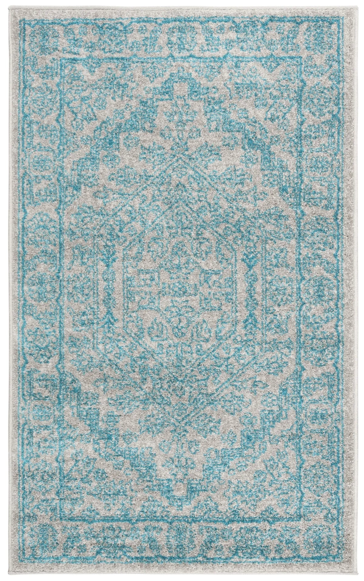 Safavieh Adirondack 3'-0" x 5'-0" Rug in Light Grey / Teal