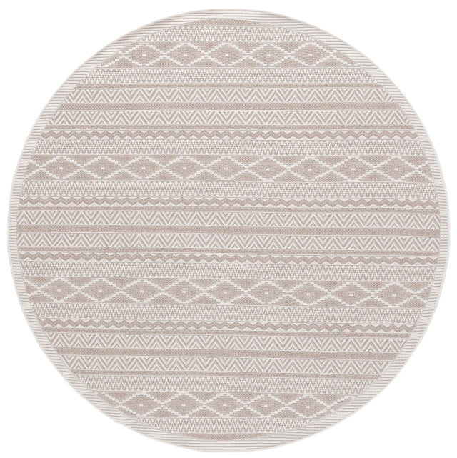 Safavieh Wicker 6'-7" x 6'-7" Rug in Ivory / Beige