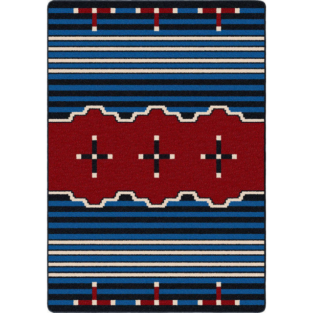 American Dakota Big Chief 2 Blue Rug
