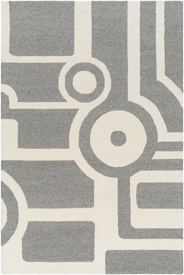 Surya Brook Bko-2300 Beige, Charcoal Rug.