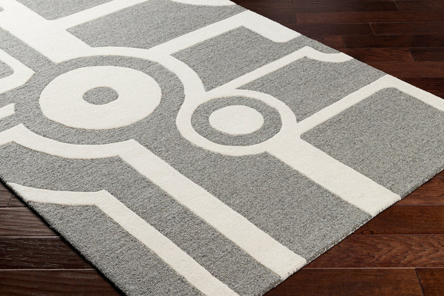 Surya Brook Bko-2300 Beige, Charcoal Rug.