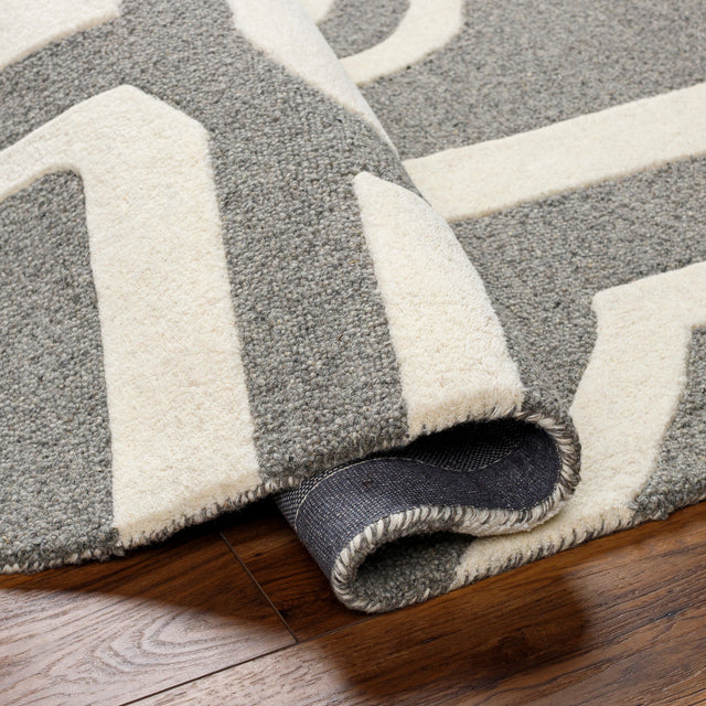 Surya Brook Bko-2300 Beige, Charcoal Rug.