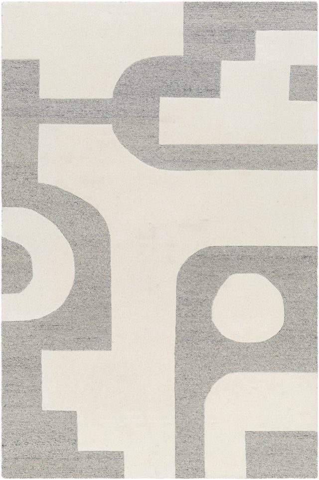 Surya Brook Bko-2301 Beige, Charcoal Rug.