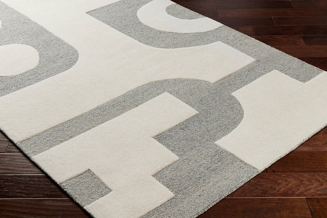Surya Brook Bko-2301 Beige, Charcoal Rug.