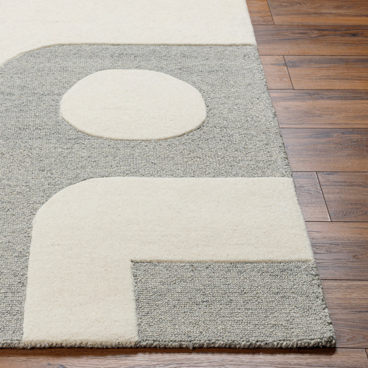 Surya Brook Bko-2301 Beige, Charcoal Rug.
