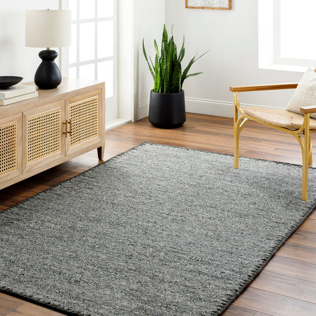 Surya Berkeley Bky-2301 Dark Grey, Nickel, Lunar Green Rug.