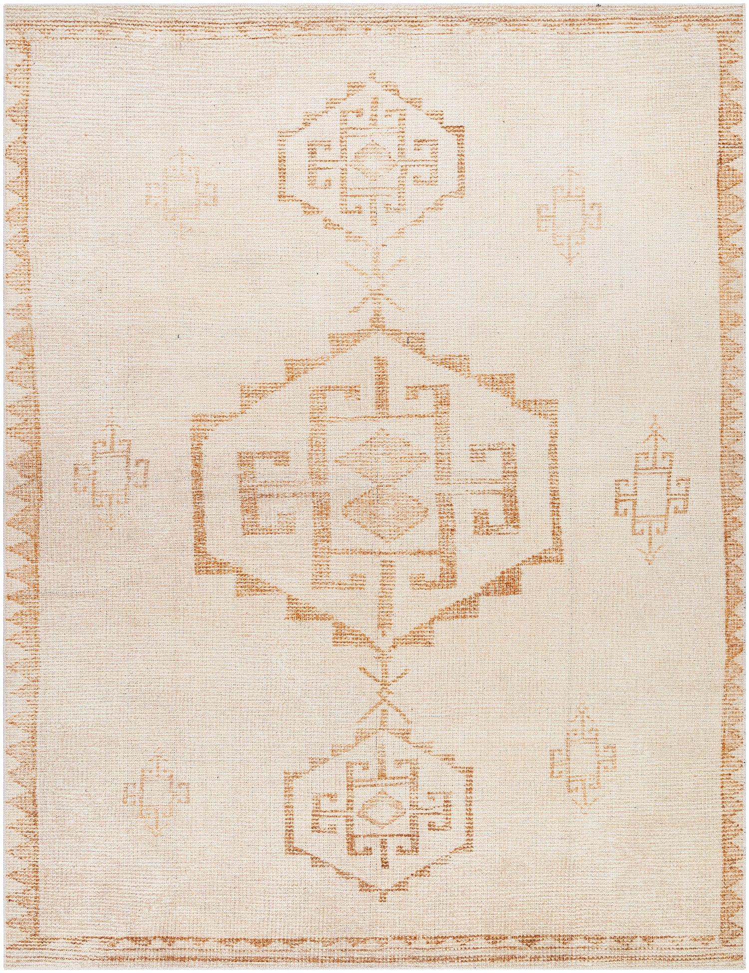 Surya Solana Booc-2301 Ivory, Burnt Orange Rug.