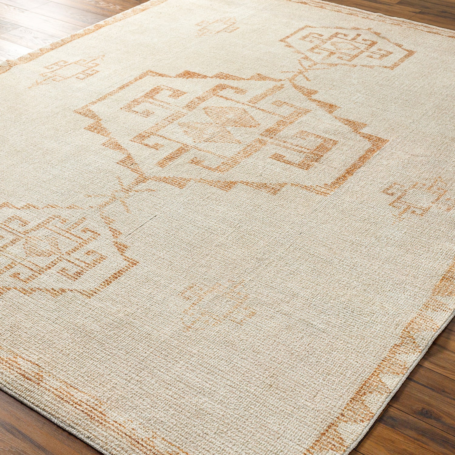 Surya Solana Booc-2301 Ivory, Burnt Orange Rug.
