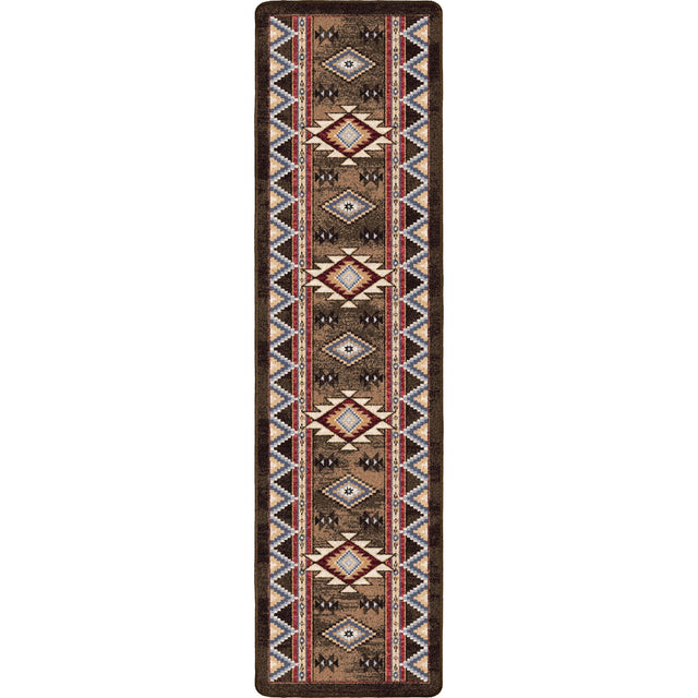 American Dakota Bow Strings Brown Rug