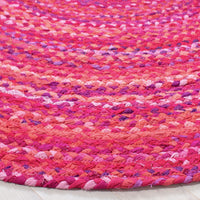 Safavieh Braided Brd452U Pink/Fuchsia Area Rug