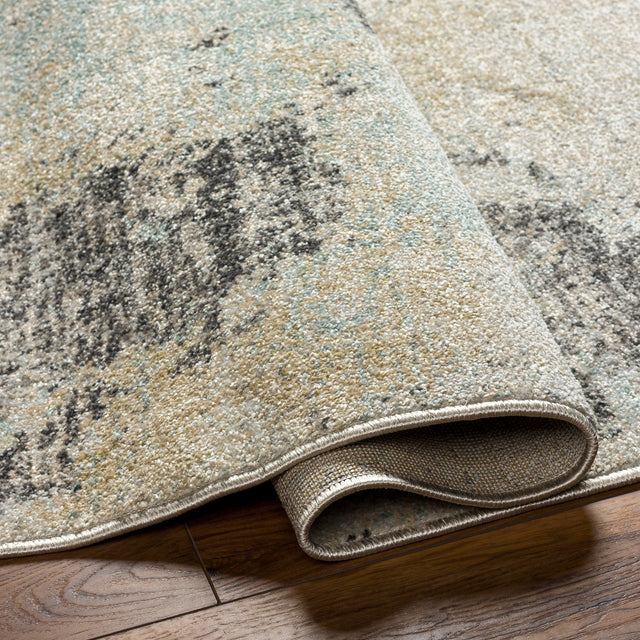 Surya Bitlis Bsi-2301 Tan, Beige, Silver Gray, Gray, Black Rug.