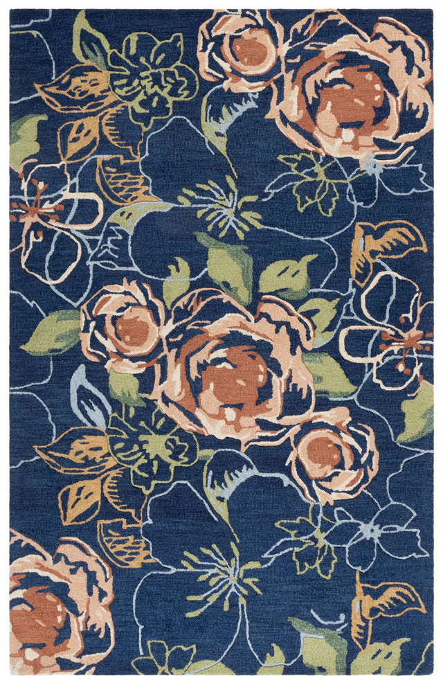 Safavieh Jardin 4'-0" x 6'-0" Rug in Blue / Green