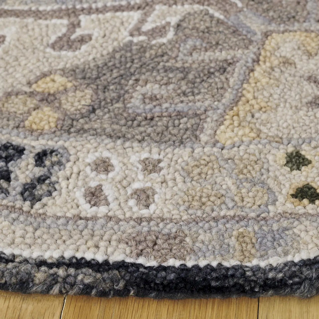 Safavieh Aspen 5'-0" x 5'-0" Rug in Charcoal / Beige