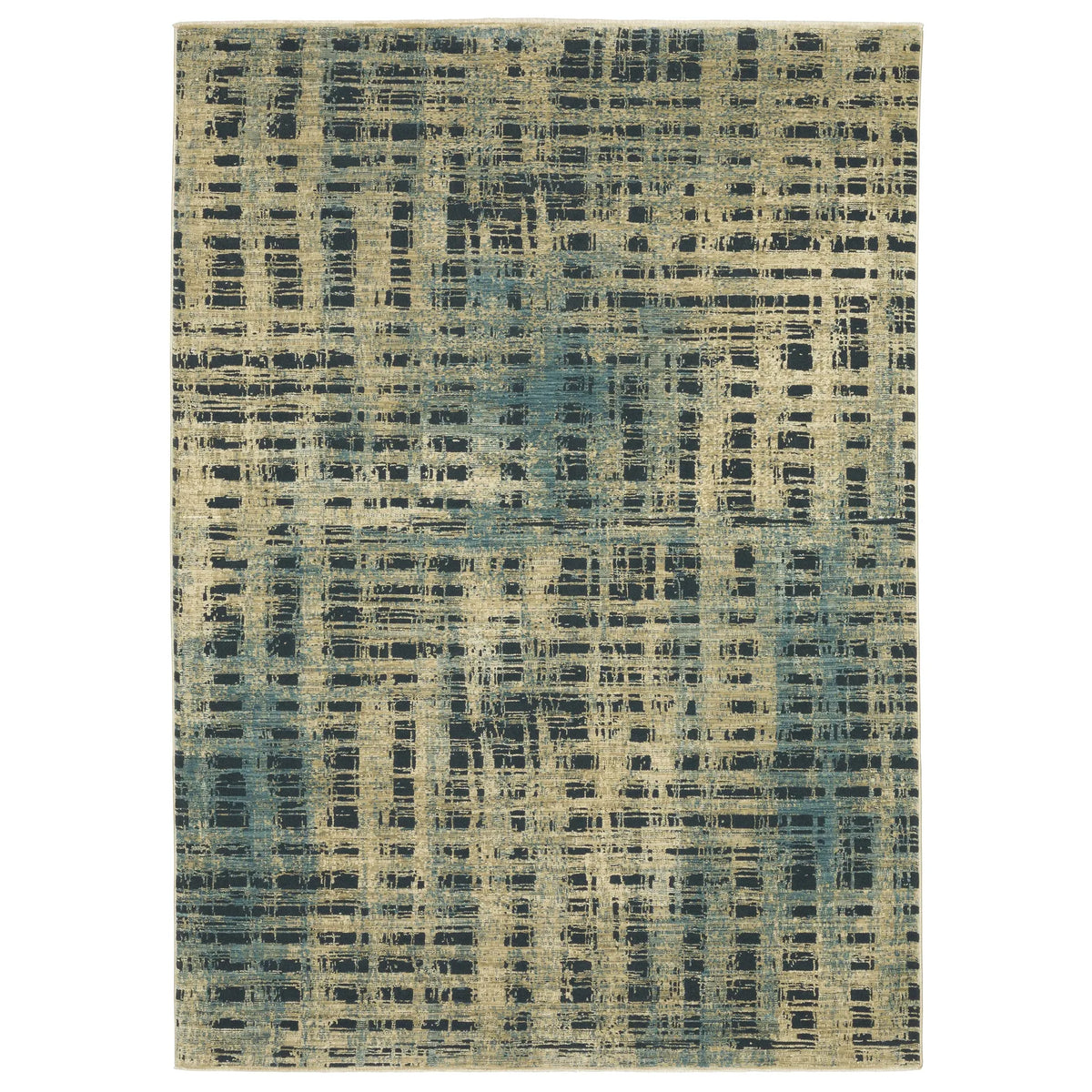 Oriental Weavers Sphinx Reed Re07B Beige/ Blue Rug - main flat