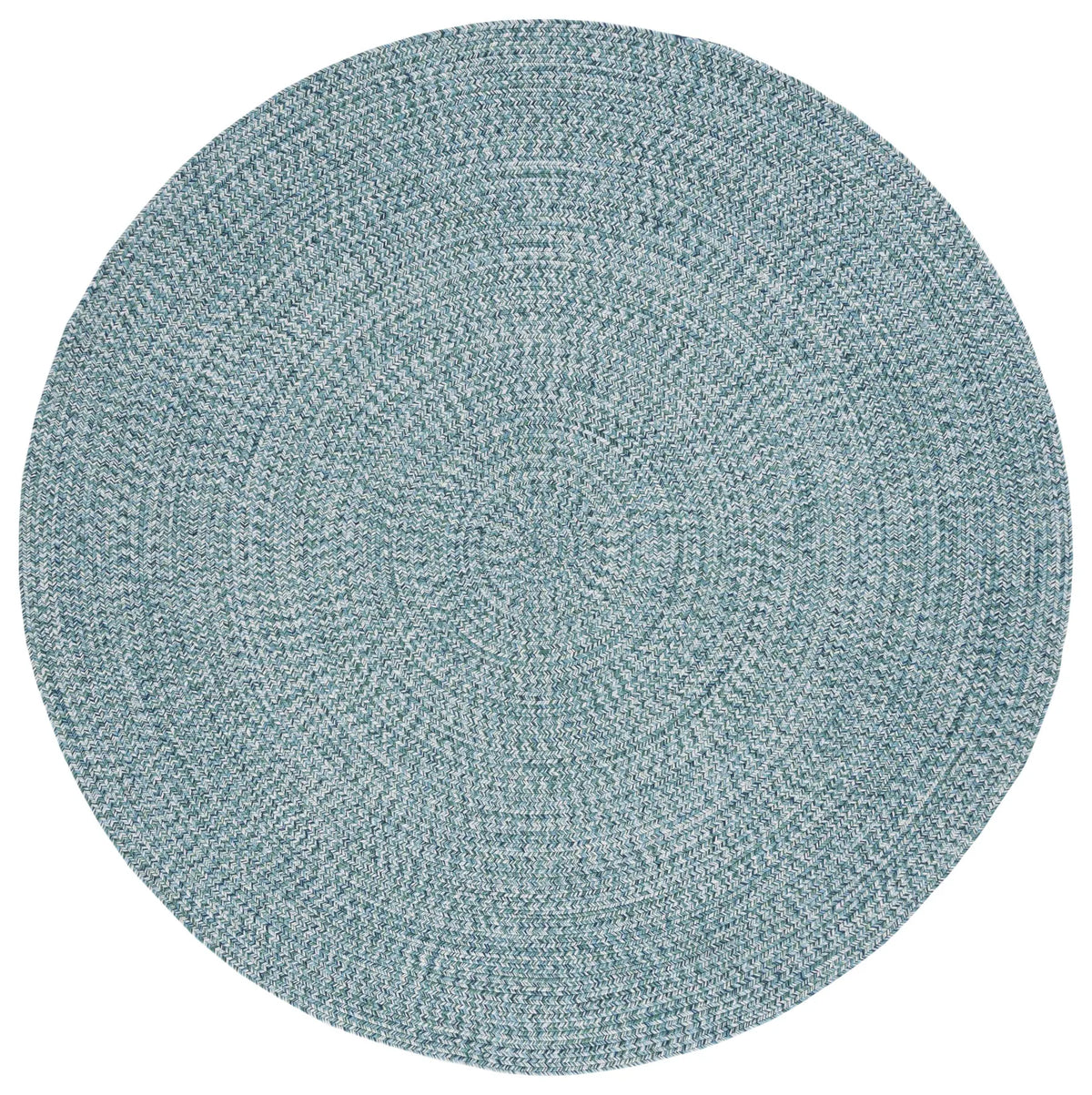 Safavieh Braided 5'-0" x 5'-0" Rug in Teal / Green