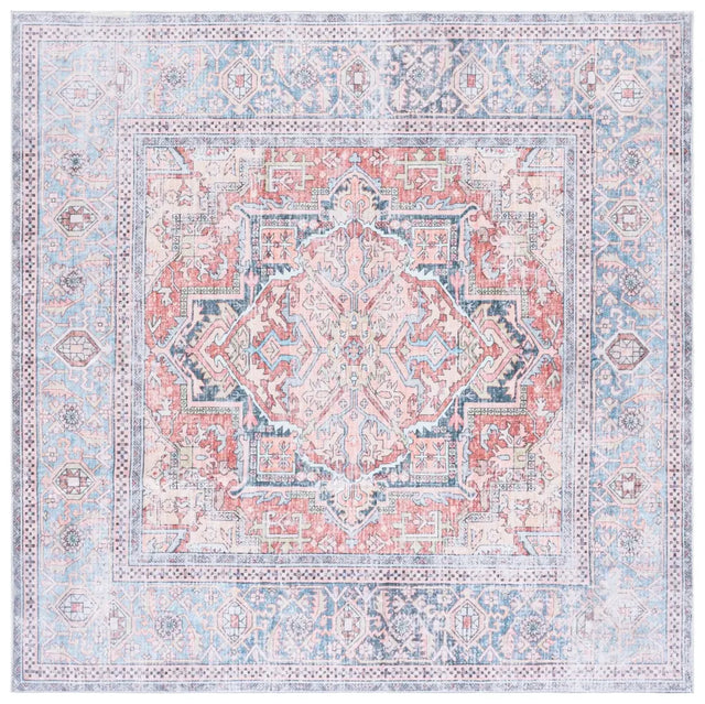 Safavieh Arizona 6'-0" x 6'-0" Rug in Rust / Blue