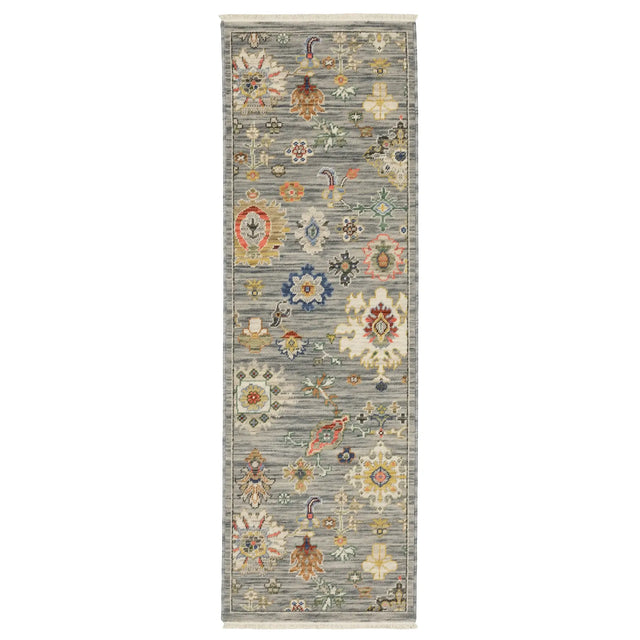 Oriental Weavers Lucca 5507E Grey/ Multi Rug - runner
