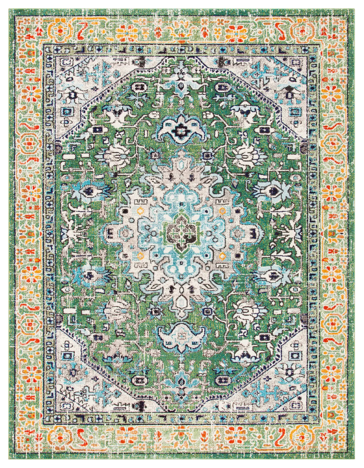Safavieh Madison 10'-0" x 14'-0" Rug in Green / Turquoise
