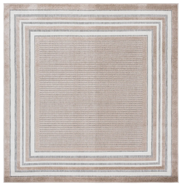 Safavieh Cabana 6'-7" x 6'-7" Rug in Beige / Ivory
