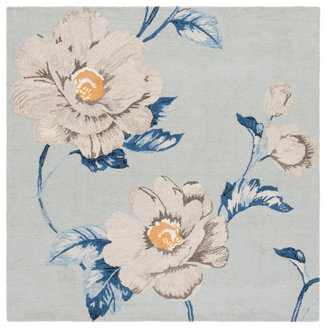 Safavieh Jardin 6'-0" x 6'-0" Rug in Blue / Ivory
