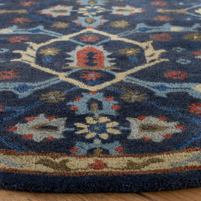 Safavieh Heritage 6'-0" x 6'-0" Rug in Navy / Multi