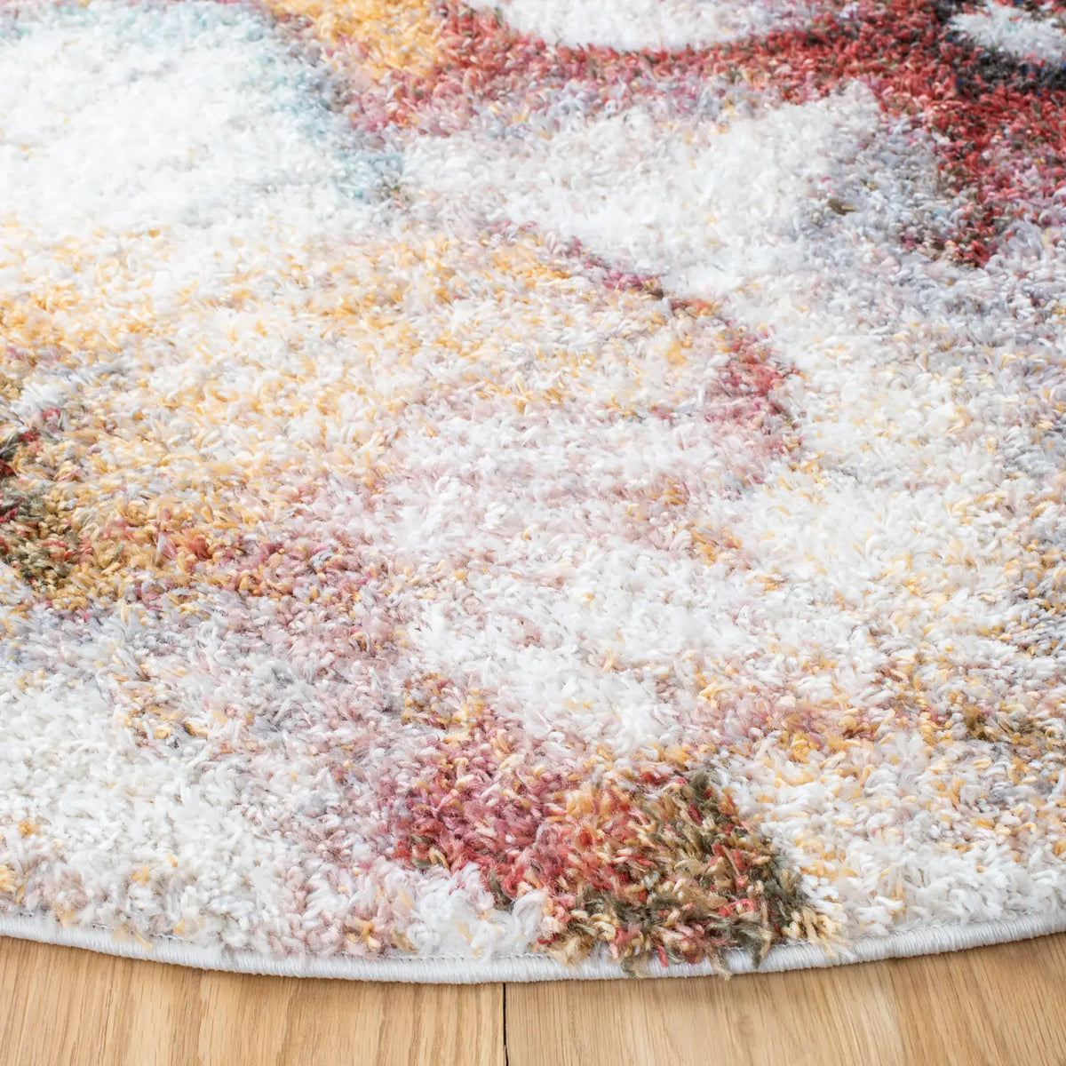 Safavieh Calista 5'-3" x 5'-3" Rug in Ivory / Rust