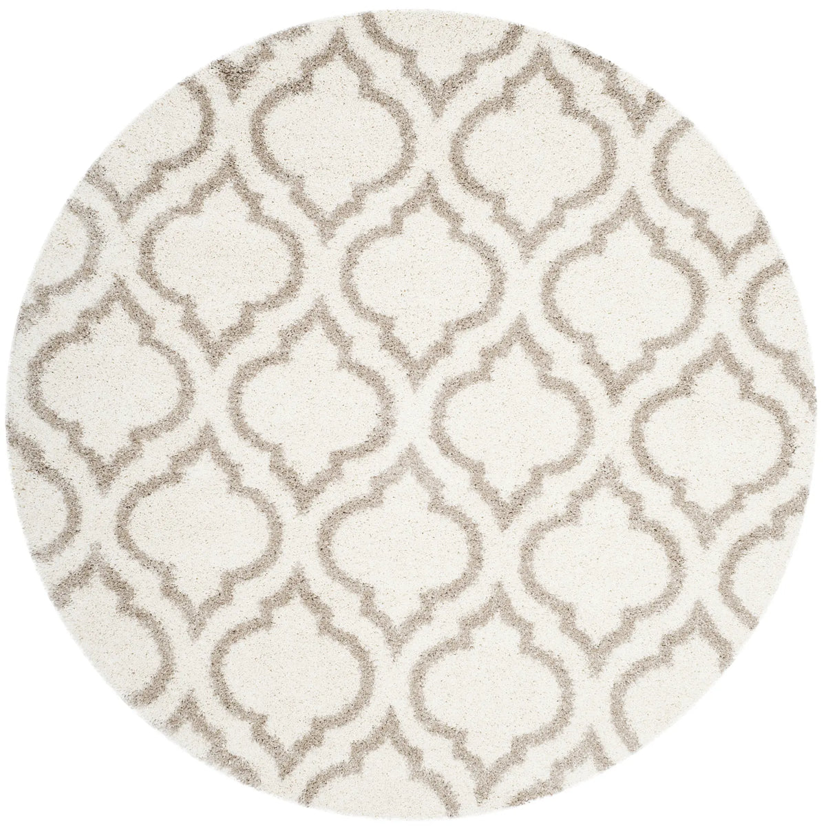 Safavieh Hudson Shag 5'-3" x 5'-3" Rug in Ivory / Beige