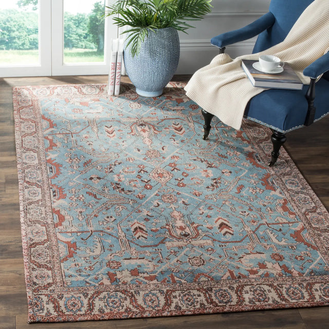 Safavieh Classic Vintage 5'-0" x 8'-0" Rug in Blue / Red