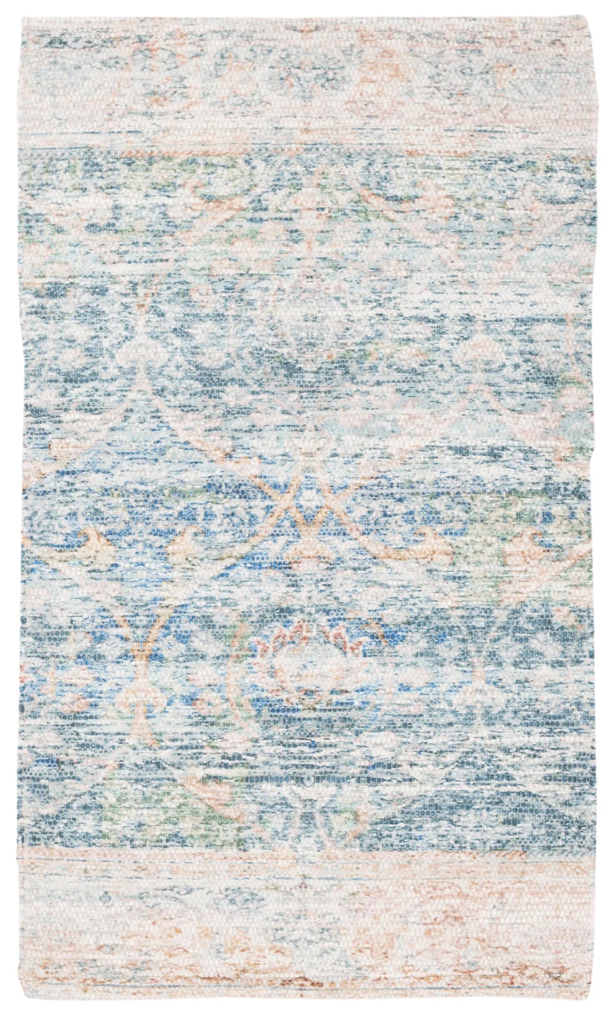 Safavieh Saffron 2'-3" x 3'-9" Rug in Turquoise / Peach