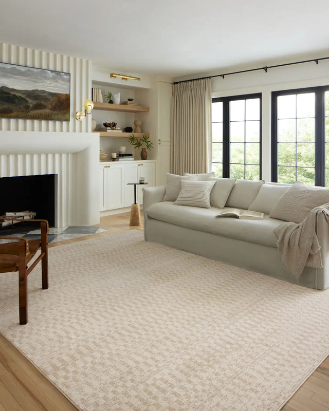Loloi Kamala Kam-05 Ivory/Natural Rug - room scene 1