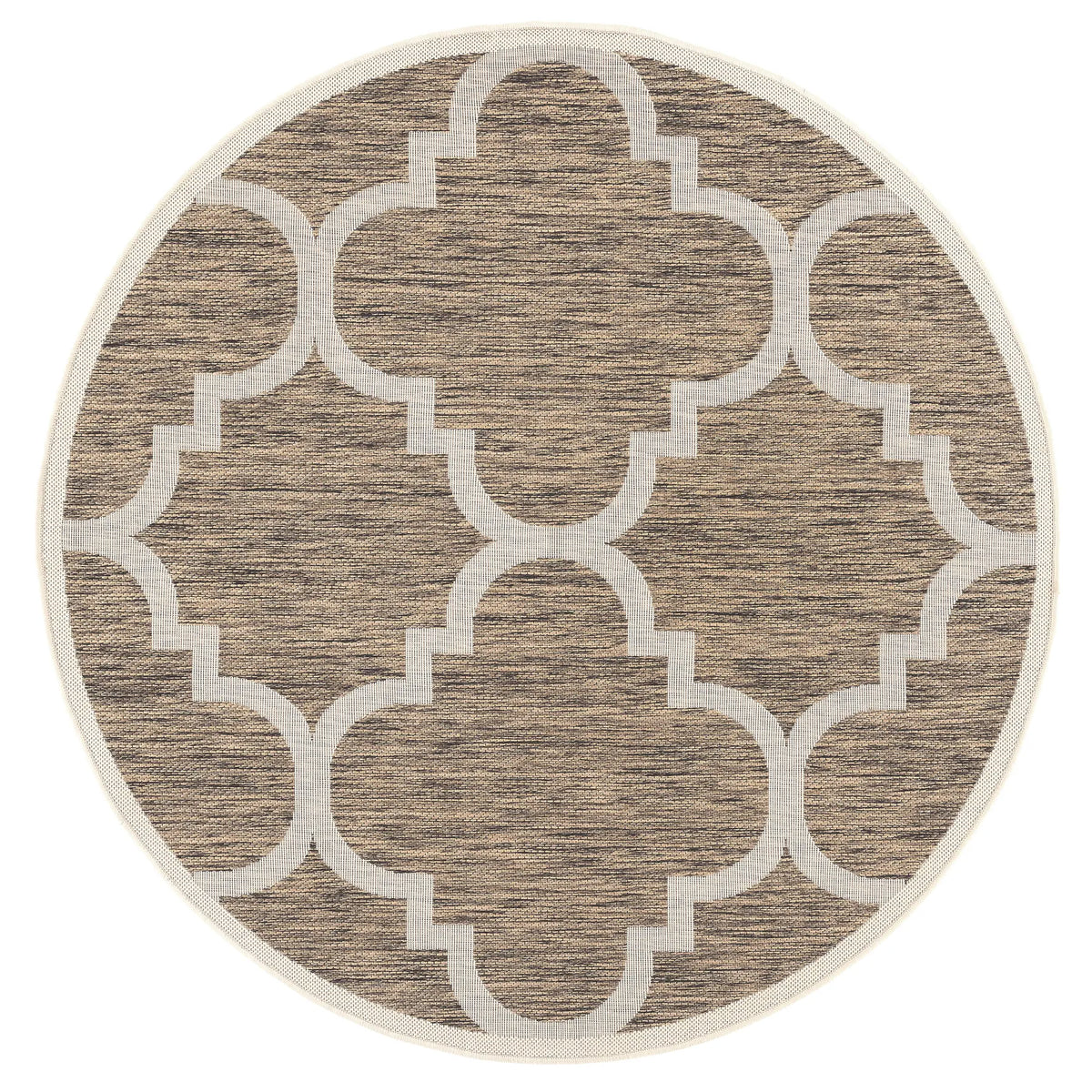 Safavieh Courtyard 5'-3" x 5'-3" Rug in Brown